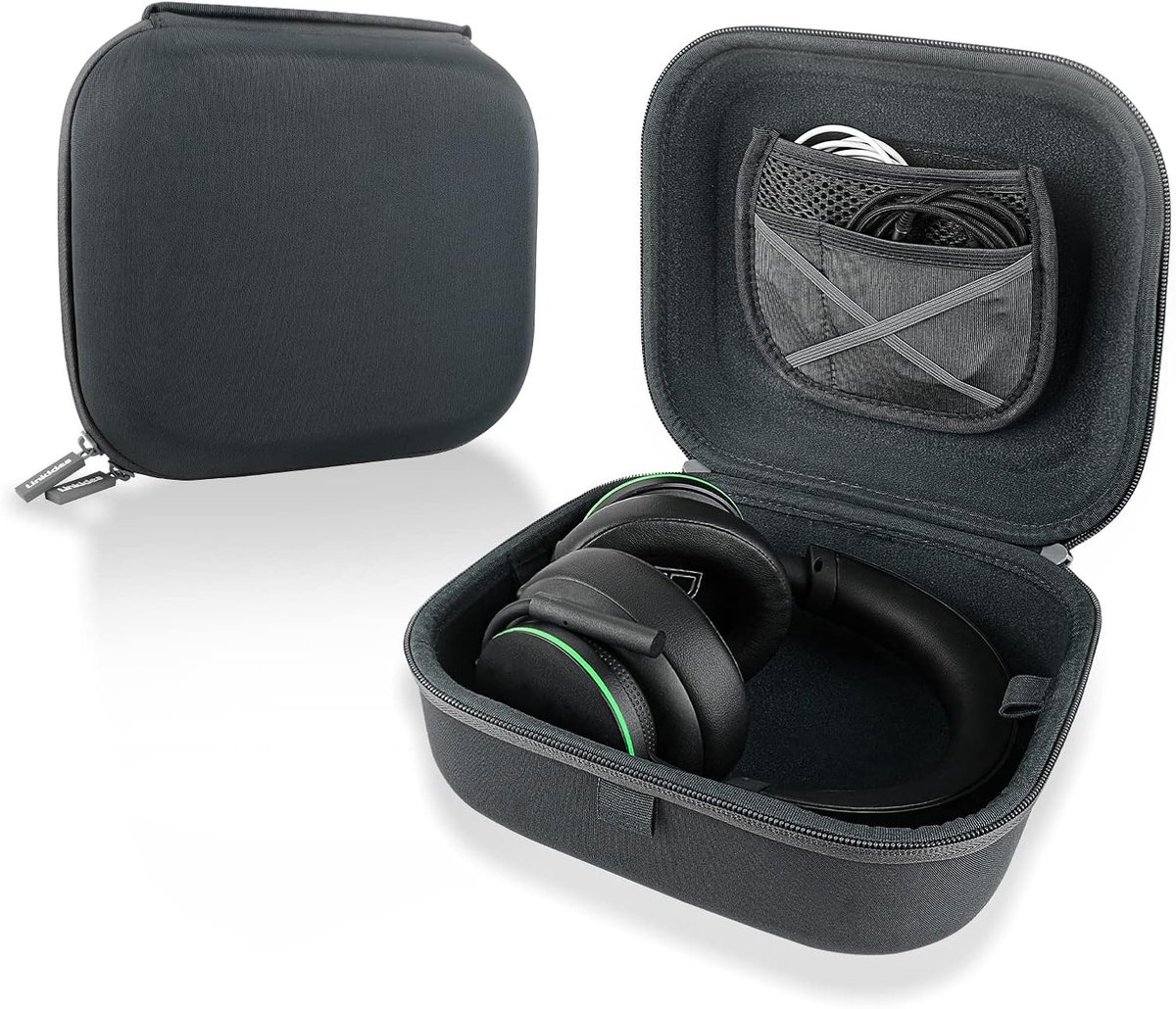Draagtas voor Gaming Hoofdtelefoons - Beschermende Hard Shell Reisopbergcase voor SLYR Pro, PS5 en Turtle Beach met Kabel- en Oplaadopslag