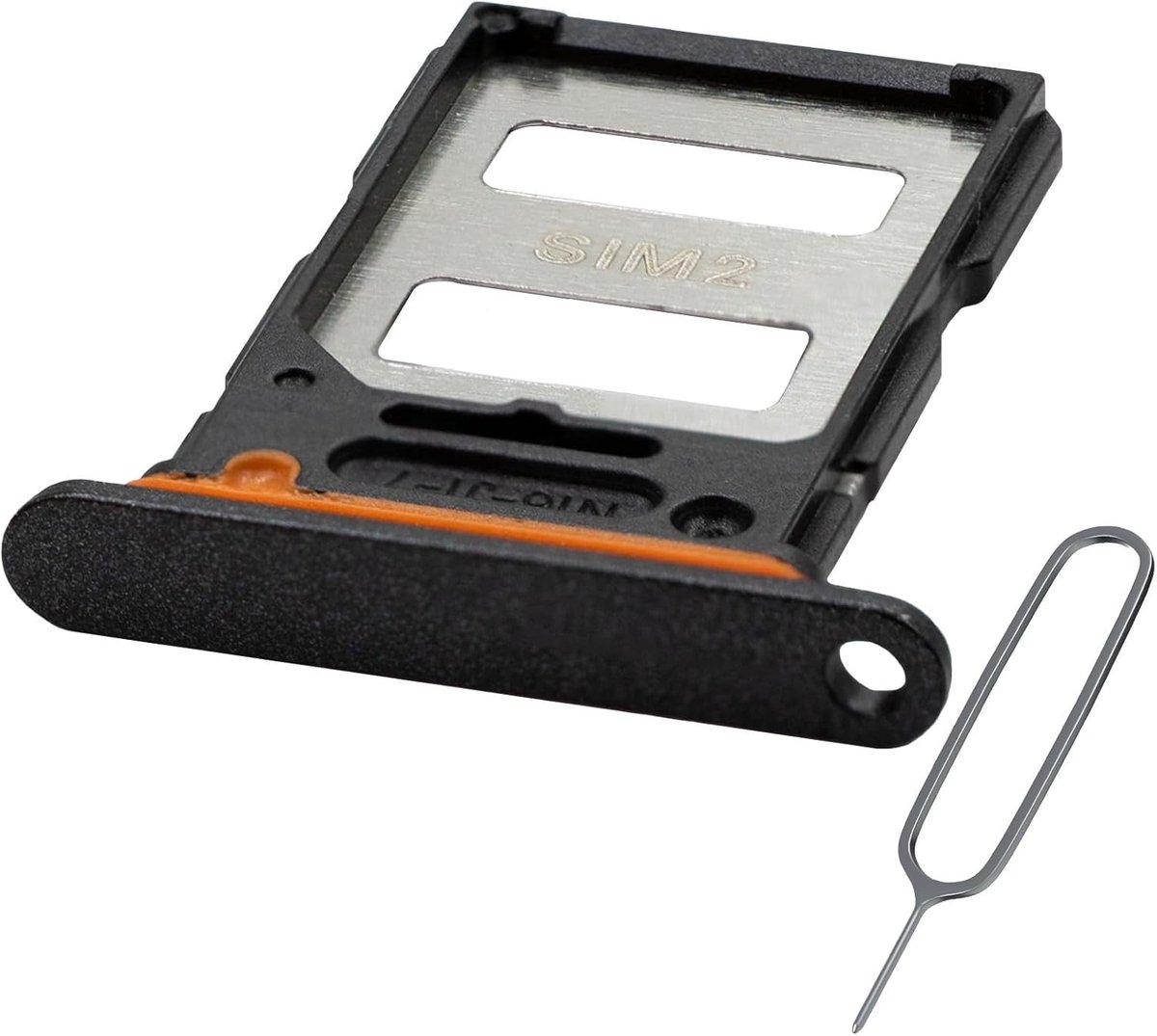 Dual SIM Kaarthouder voor Xiaomi Redmi Note 13 Pro - Vervangende Sim Tray - Inclusief Sim Pin en Waterdichte Rubber Ring - Zwart - Betrouwbare Dual SIM Oplossing