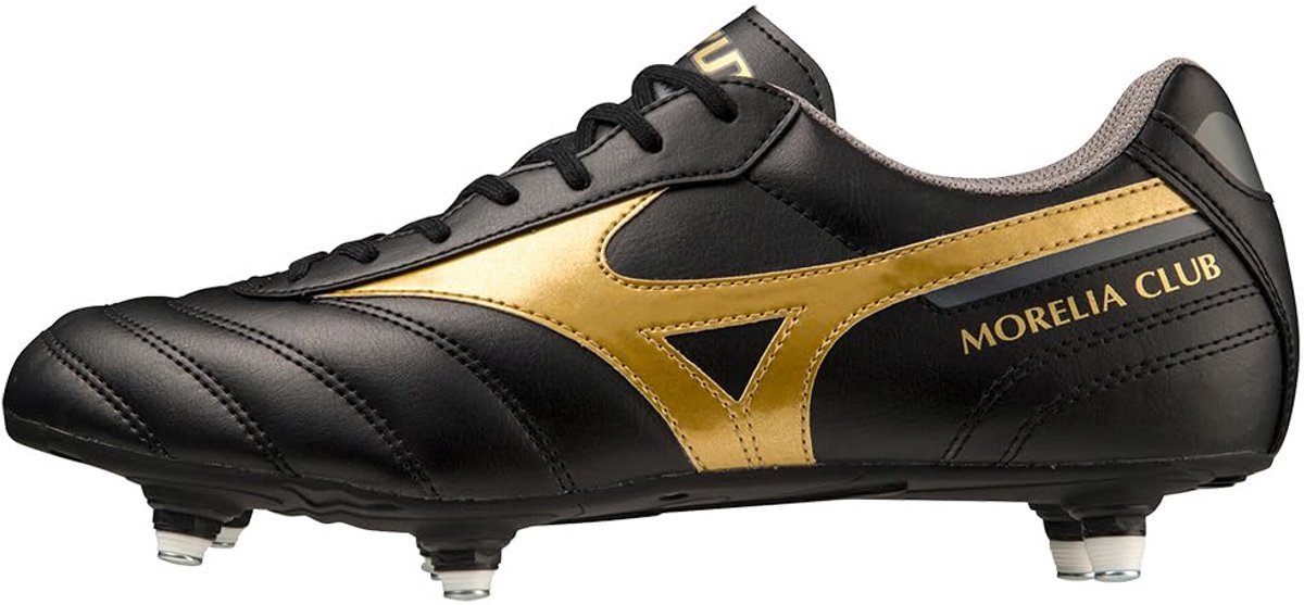 Mizuno Morelia II Club SI - Voetbalschoenen - Zwart/Goud - Maat 40 1/2