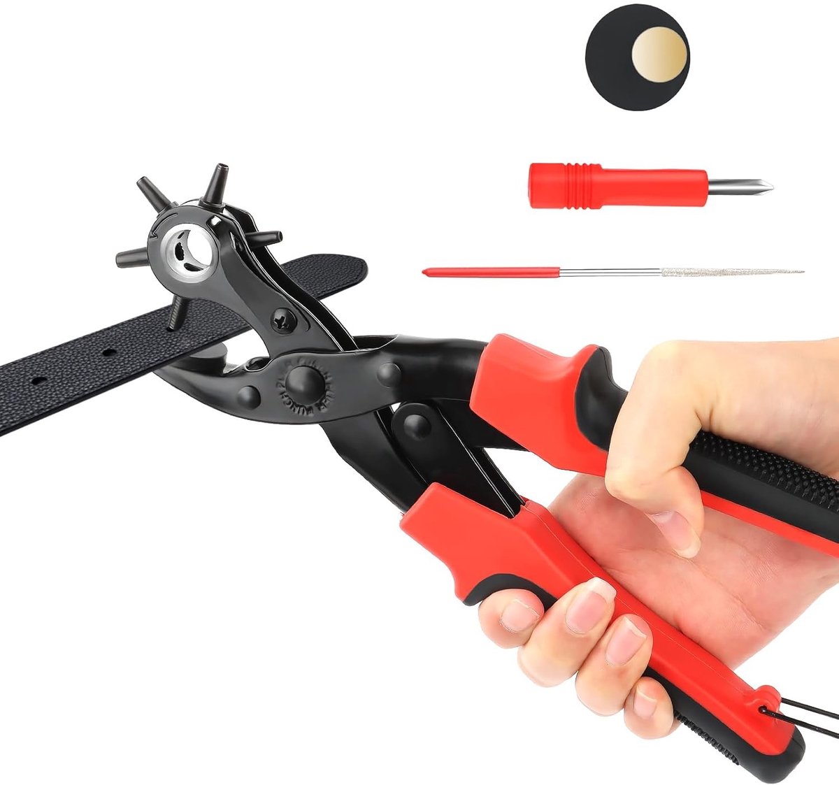Riem Perforator - Multicolor - 2-4.5 mm - Lederen Punch voor DIY Projecten