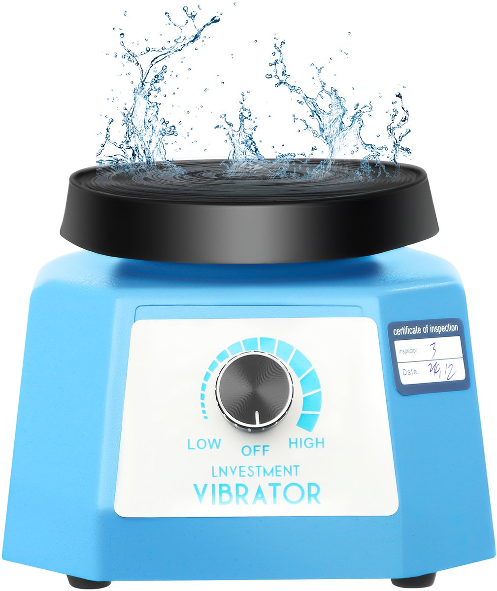 Ronde Schijfvibrator Mini - Blauw 70 W - 10 cm Diameter - Aluminiumlegering - Elektrische Tafeloscillator