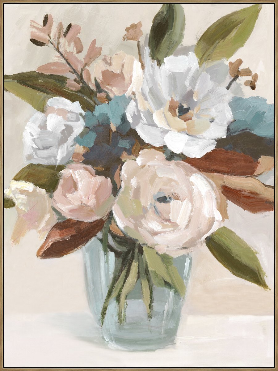 Schilderij bloemenvaas
