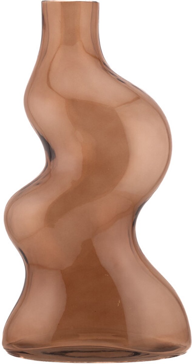 Glazen organische vaas sandstone L
