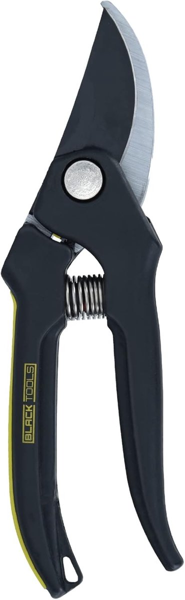 Tuinschaar - Zwart - 19 cm - Bypass Snoeischaar met Ergonomische Handgrepen - Voor Bloemen en Takken