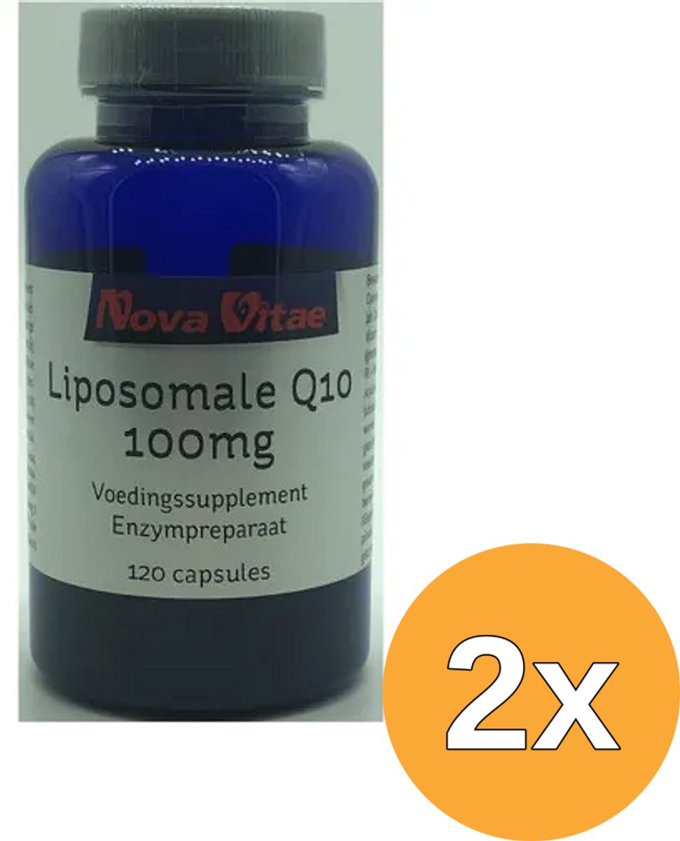 2x Nova Vitae Mega Q10 100 mg liposomaal (120 capsules)