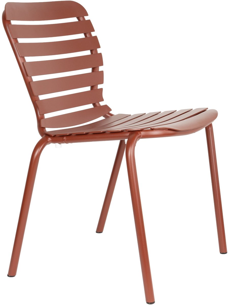Zuiver Vondel Tuinstoel Rood - Set van 2