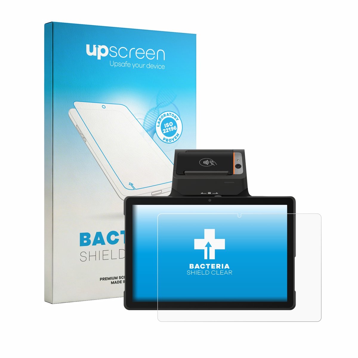upscreen - Screenprotector voor Sunmi P3 Mix 58mm - Folie Beschermfolie transparant antibacterieel
