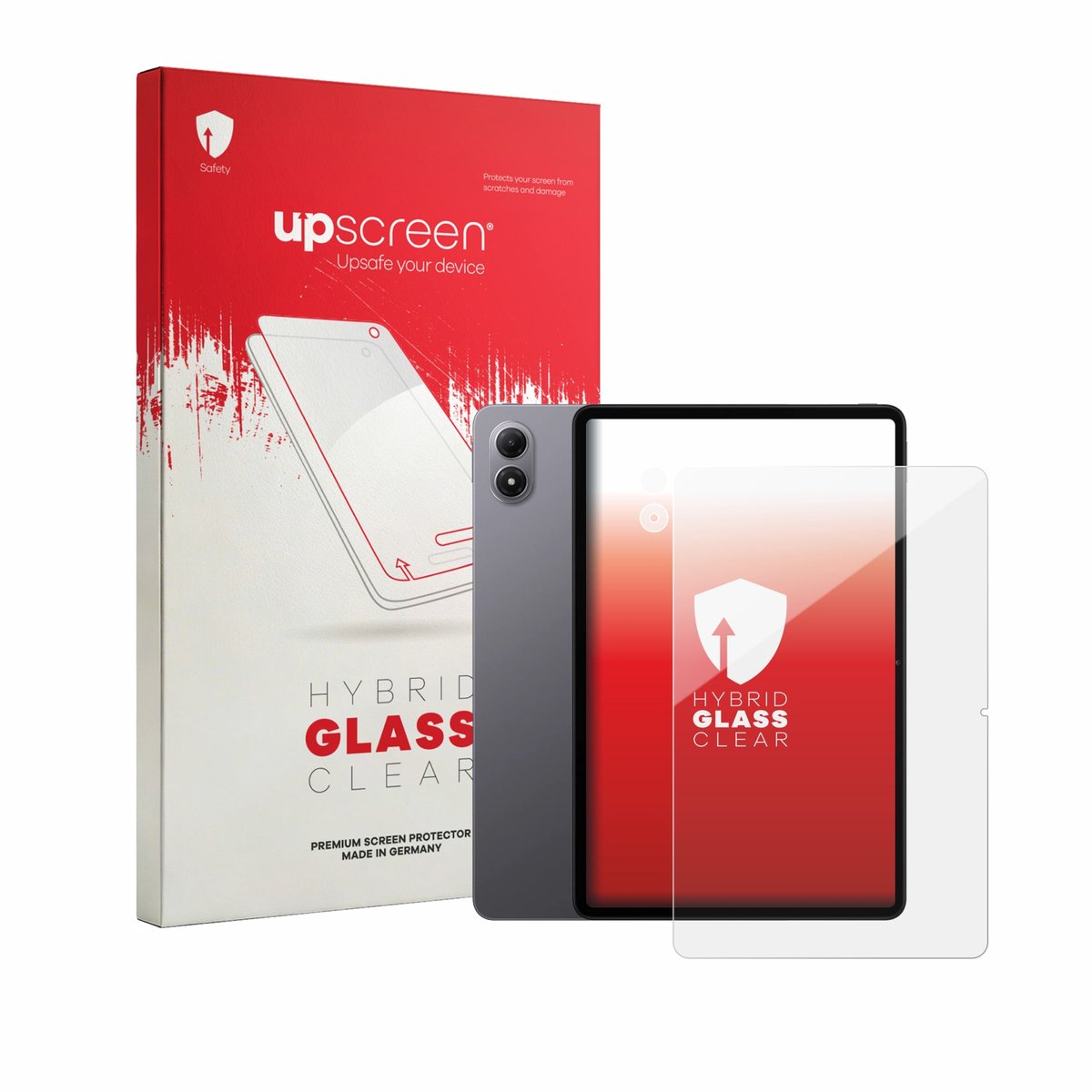 upscreen - Screenprotector voor Xiaomi Redmi Pad 2 Pro (Voor+Camera) - Folie Beschermfolie Beschermglas transparant