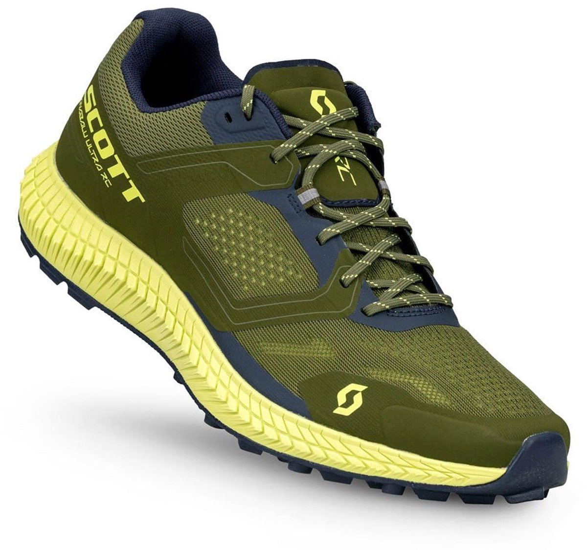 Scott Kinabulu Ultra RC - Hardloopschoenen - Groen/Geel - Maat 46