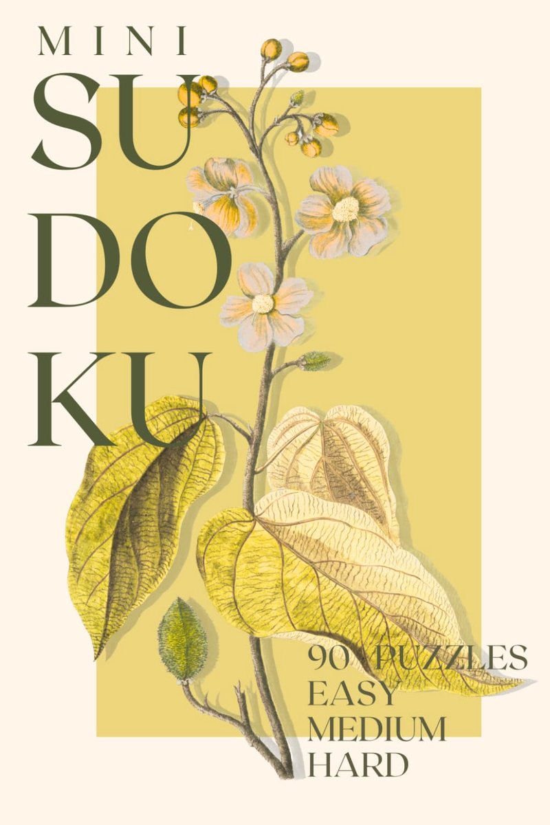 Mini Travel Sudoku: Easy, Medium & Hard Pocket-Sized Puzzles – Yellow Wildflower - ShopVlot