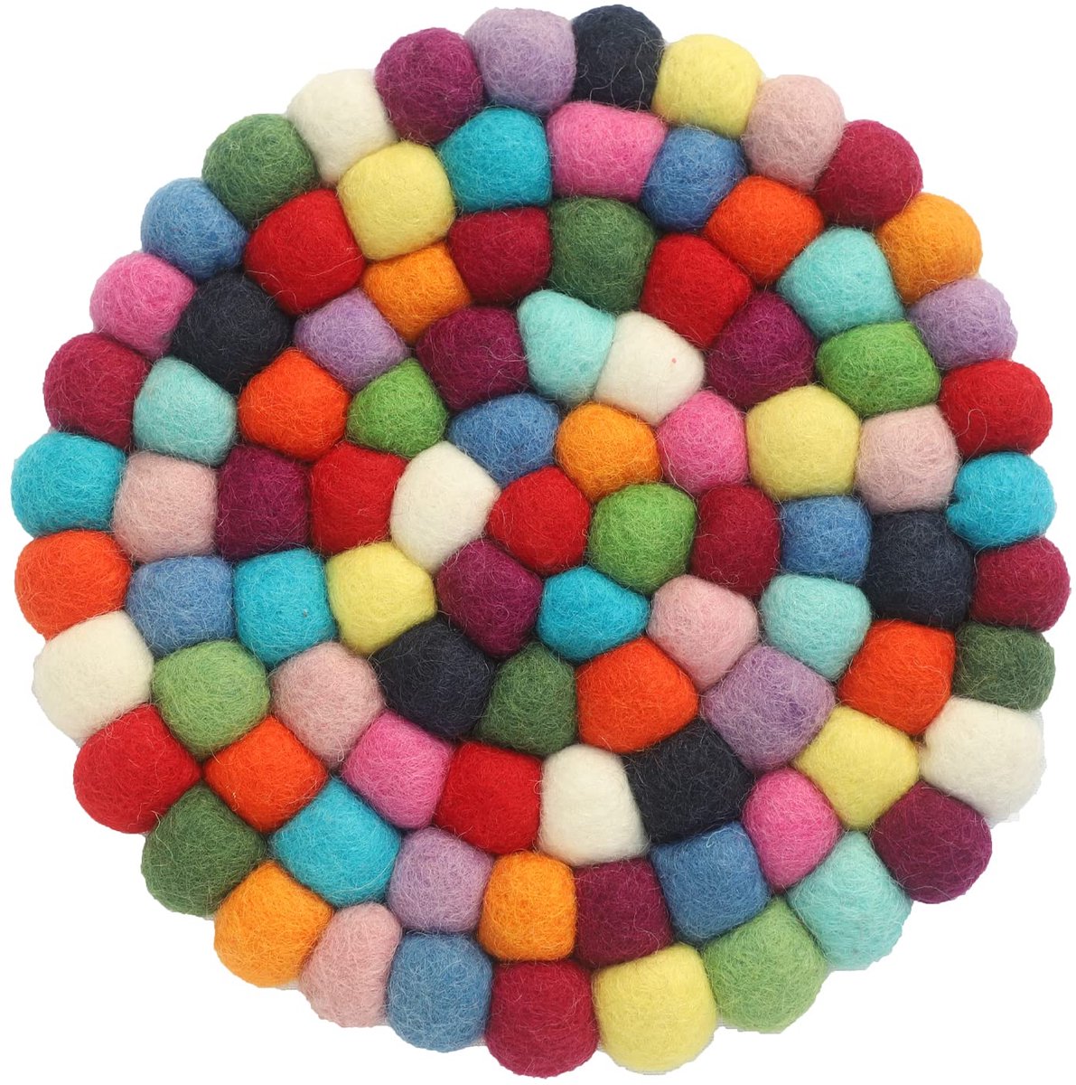 Ezhippie 20 CM Woollen Pot Trivet with Heat Resistance, Handmade Non Slip Pan Holder from Nepal, Trivets for Kitchen - ShopVlot
