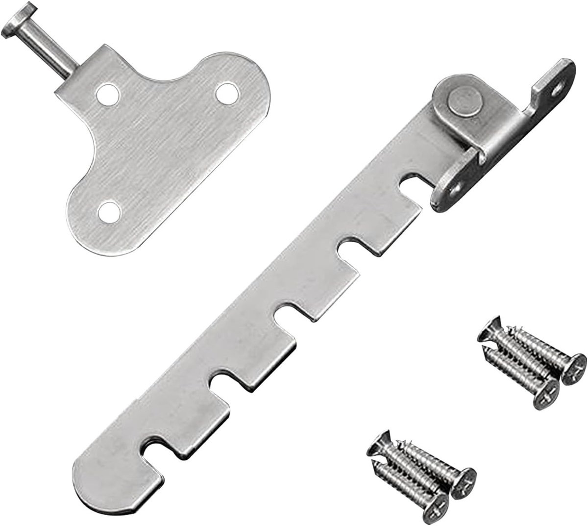 Raamvergrendeling - Zilver - 166 mm - Roestvrij Staal - Voor Kantelramen