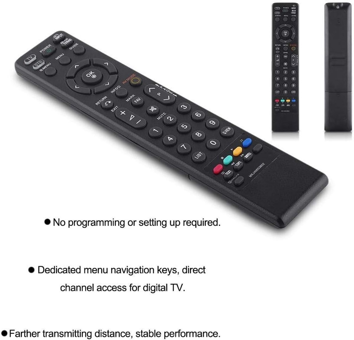Vervangende afstandsbediening voor Smart TV, compatibel met verschillende modellen en functies