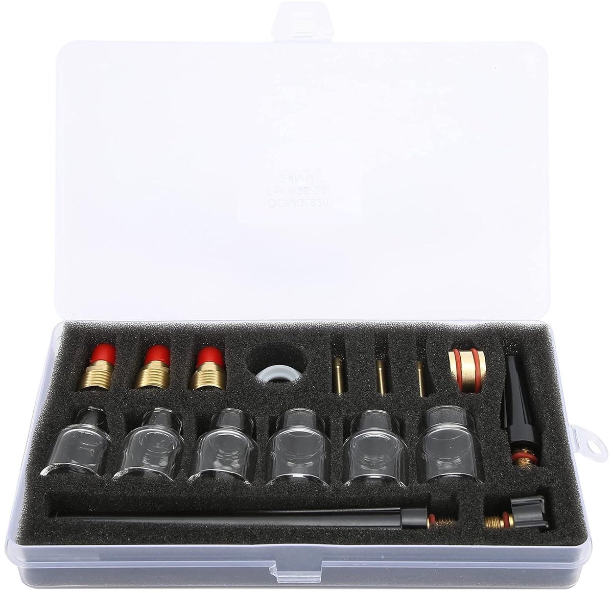 Vervangingsset voor lasglas met mondstuk, tungsten klem en vaste sleeve voor WP9 en WP20 argonlasapparatuur