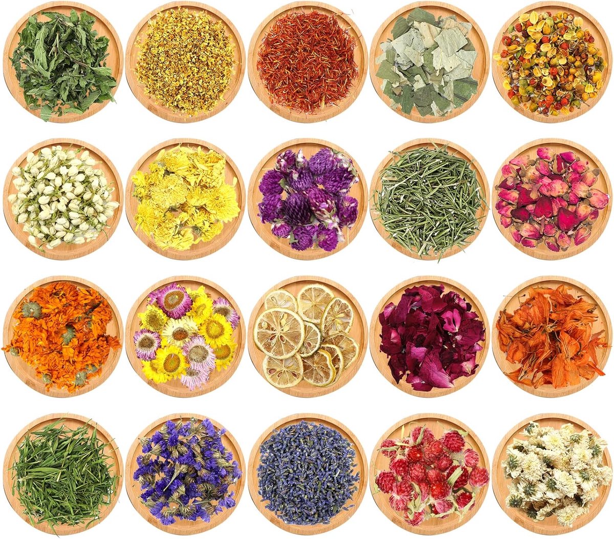 20 soorten bloemen voor zeep gedroogde bloemen gedroogde bloemblaadjes kruiden en bloemen droogbloemen zeep bloemen voor zeep maken kaarsen maken