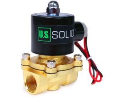 U.S. Solid Magneetventiel - 1/2" Zinc-Alloy 12V DC magneetventiel, NBR Seal, normaal gesloten - ShopVlot