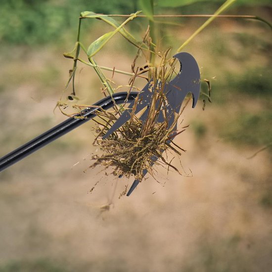 2 stuks-Wieder - Viertandige wieder - Onkruidverwijderaar - Handwieder - Tuingereedschap - Geschikt voor agrarisch en landschapsgebruik - Onkruid wieden - Zwart - 30*4 cm — afbeelding 5