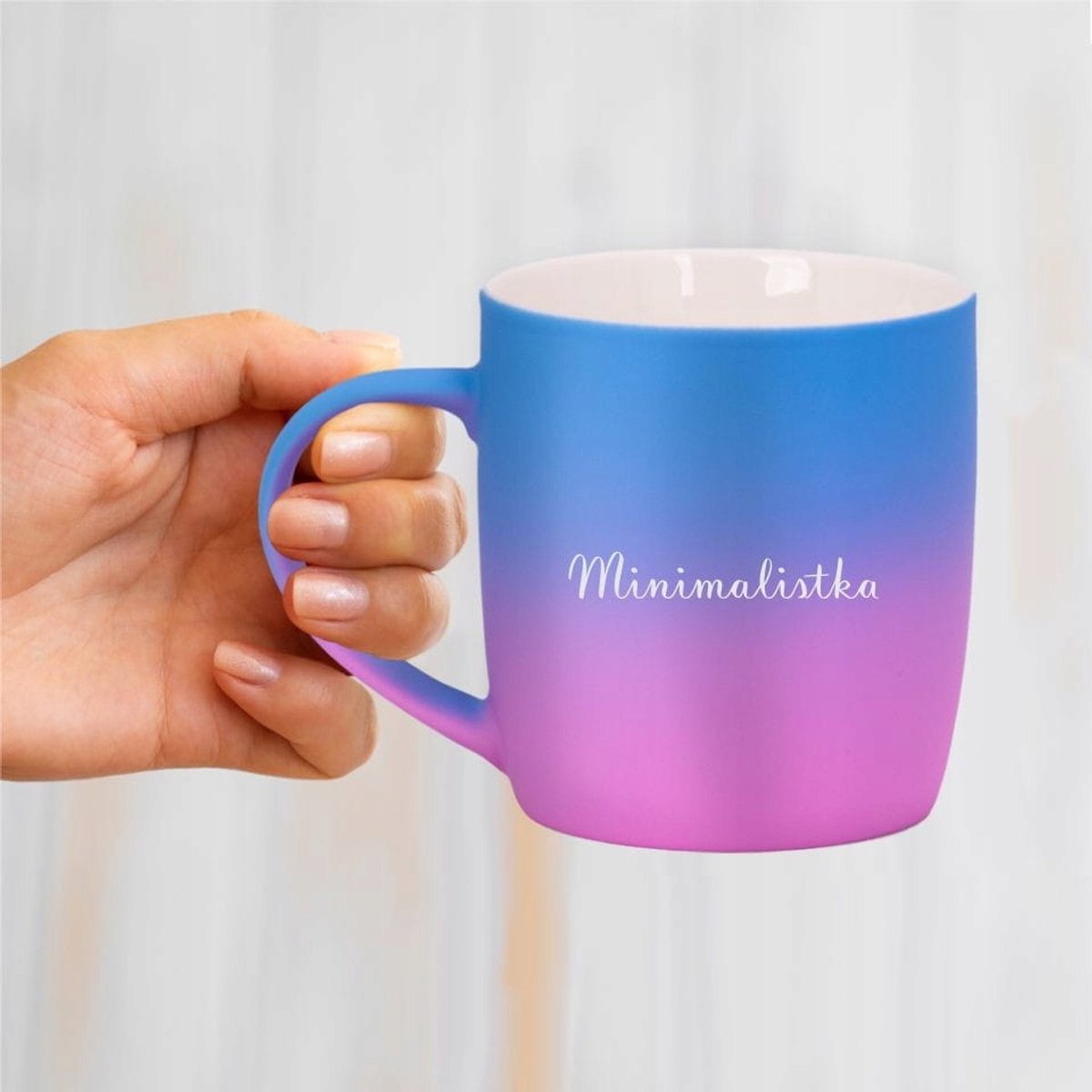 Keramische Ombre Mok - "Minimalist" - 330ml