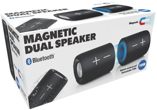 Magnetische Bluetooth Speaker 10W – Loskoppelbare Draadloze Muziekbox Met Koppelbare Magneten – Party Speaker Met Stereo Geluid – Spatwaterdicht — afbeelding 4