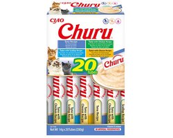Inaba Ciao Churu Creamy Puree Liquid Kattensnack Tonijn variëteiten 20x14g