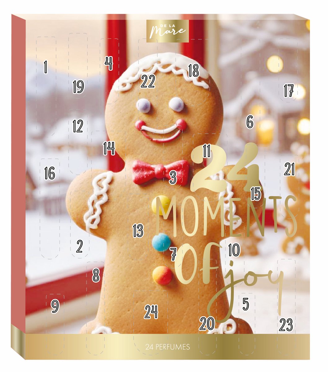 DLM Luxe Adventskalender met 24 mini flesjes parfum - Kerstkoekje