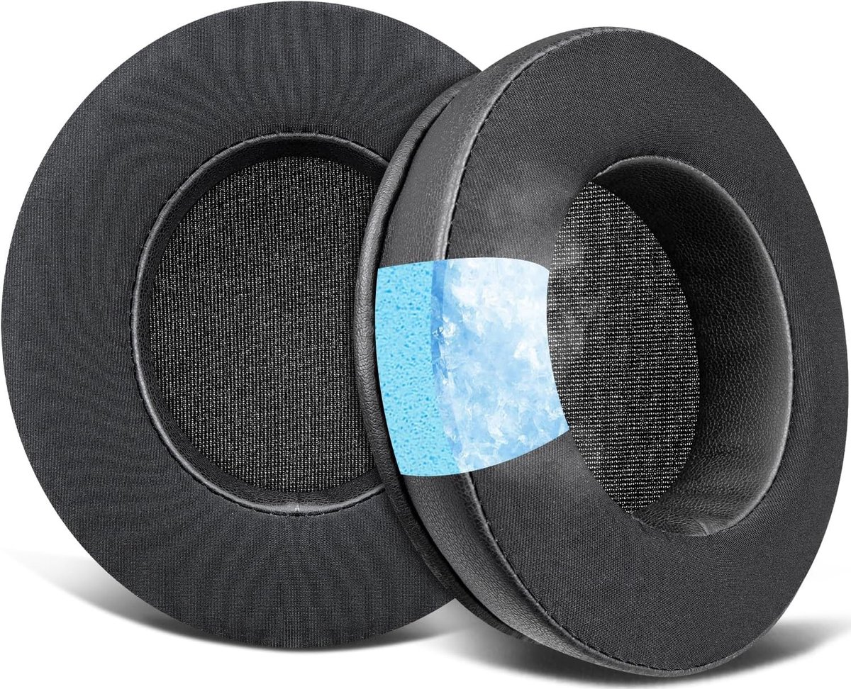 Vervangende Oorkussens voor Xbox One Stereo Headset - Koelende Gel, Geluidsisolatie en Comfortabel IJszijde Stof - Zwart