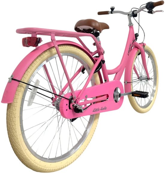 Kinderfiets Uniek Girly 24'' 3N Roze — afbeelding 3