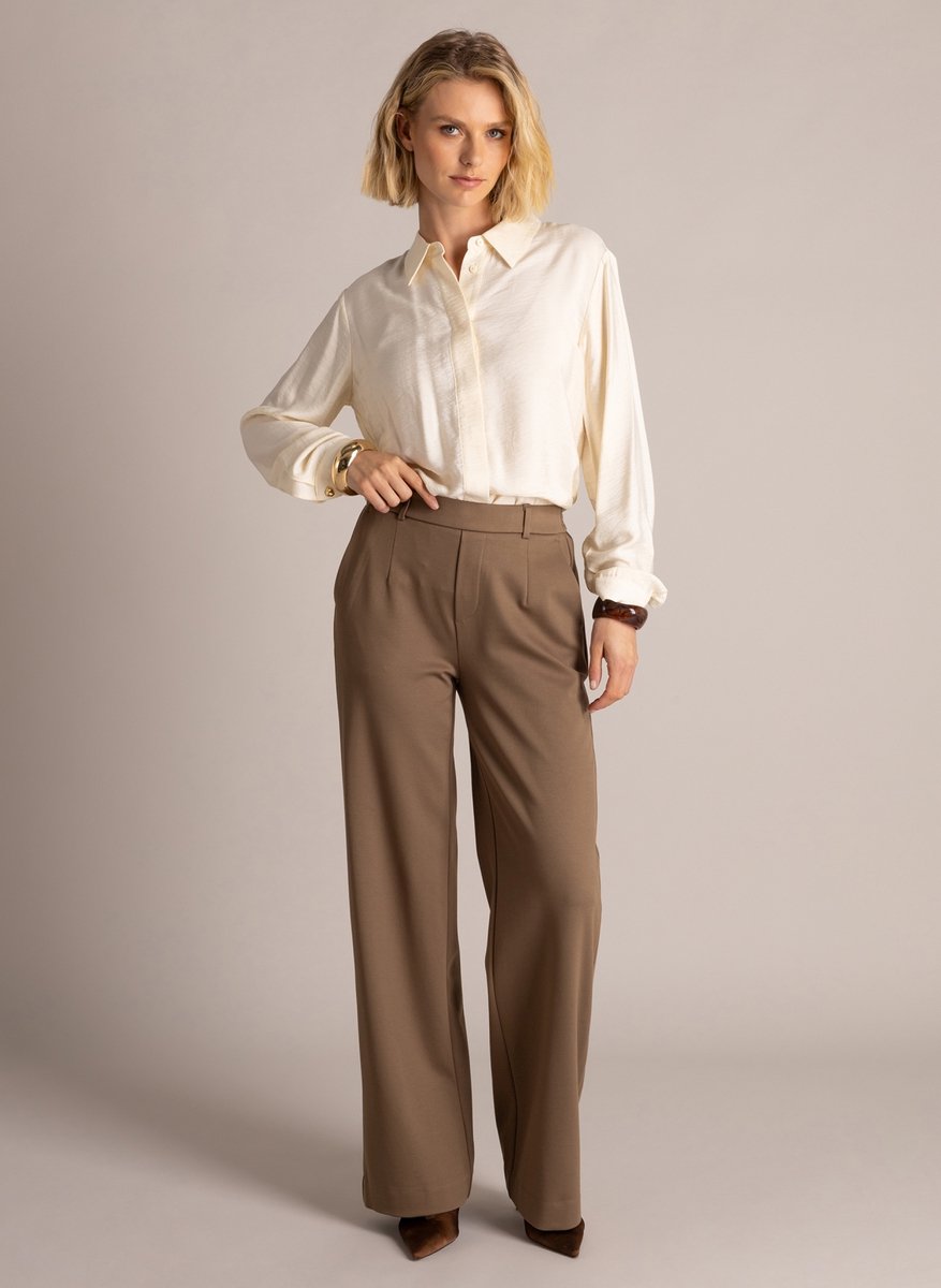 YEST Ivette Essential Tops - Beige Cream - maat 42