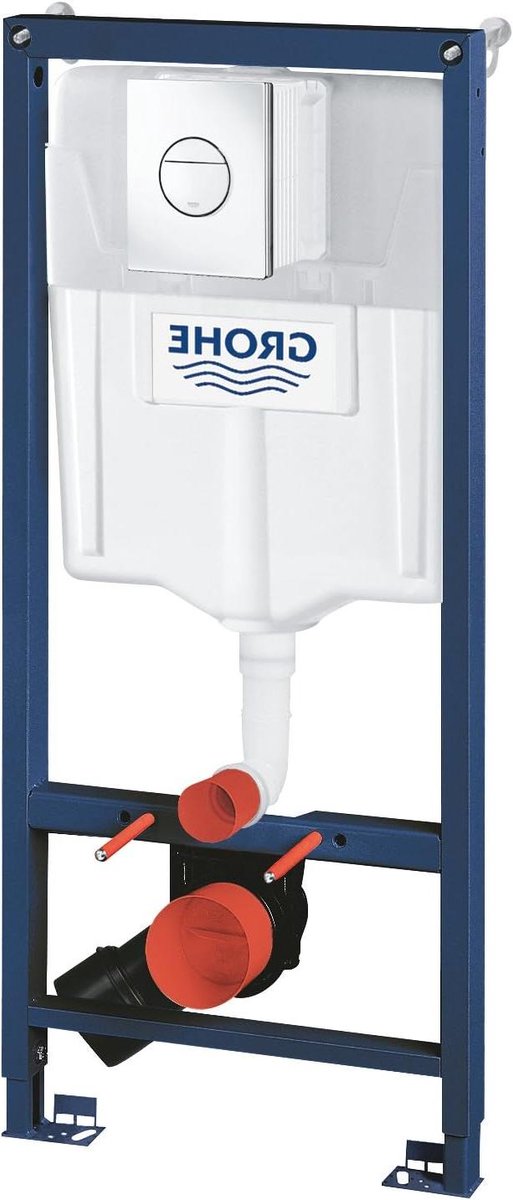 WC Installatiesysteem - Inbouwreservoir - Sanitair Ophangen - Wandmontage - 131 Kilogram - Zilver