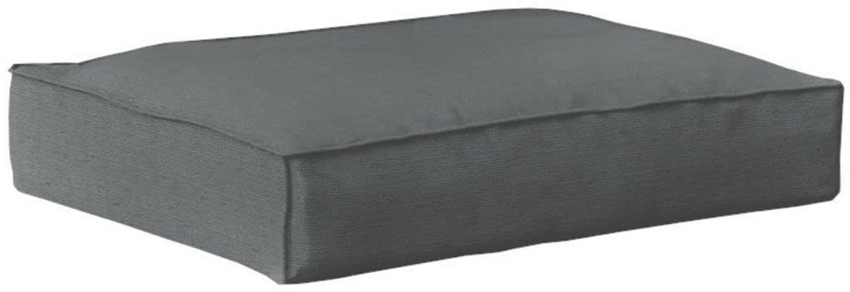 Famanu – Palletkussen voor zitbanken, tuinkussen met verwijderbare en wasbare paspelnaad, 90 x 90 x 10 cm, grijs
