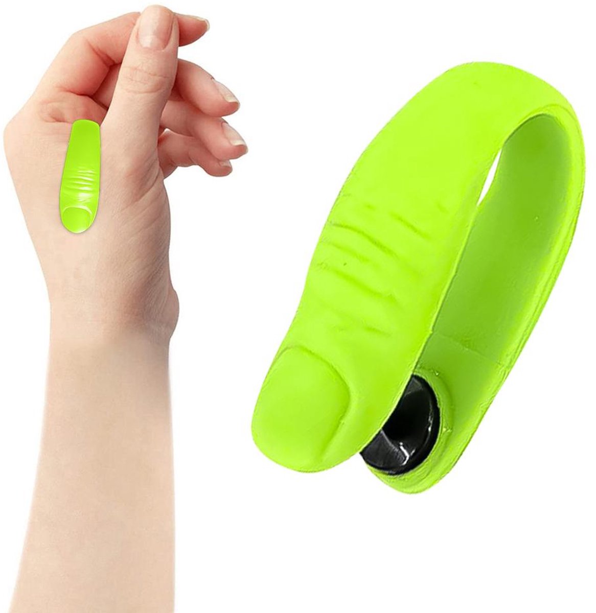 Acupressuur clip - Acupressuur punt hand - LI4 drukpunt - Acupunctuur clip - Drukpunt clip - Tegen migraine - Acupressuur hand clip - Groen - Jonyx