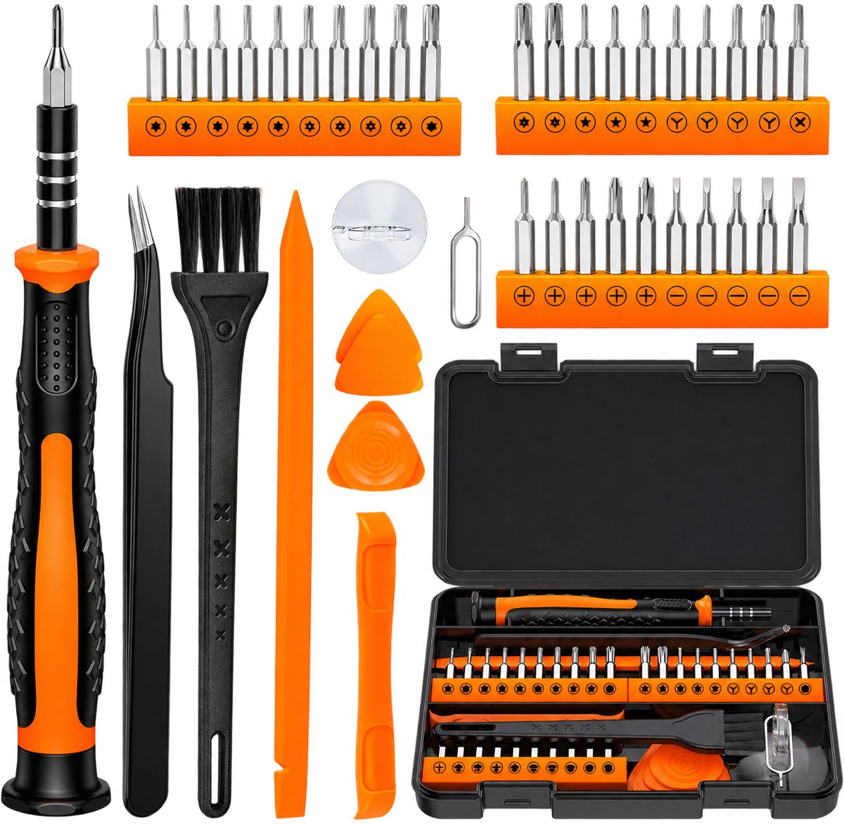 Precisie Schroevendraaierset - Schroevendraaier 40-delig - Reparatieset voor Laptop PC PS5 Xbox Nintendo Switch Horloge & Bril
