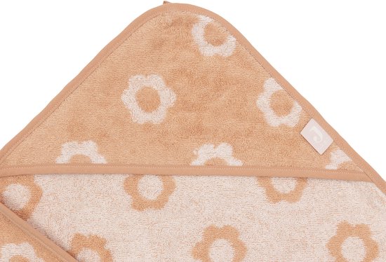 Jollein Badcape Baby - Jersey / Badstof - 75x75 cm - Jacquard - Flower van Merkloos — afbeelding 2
