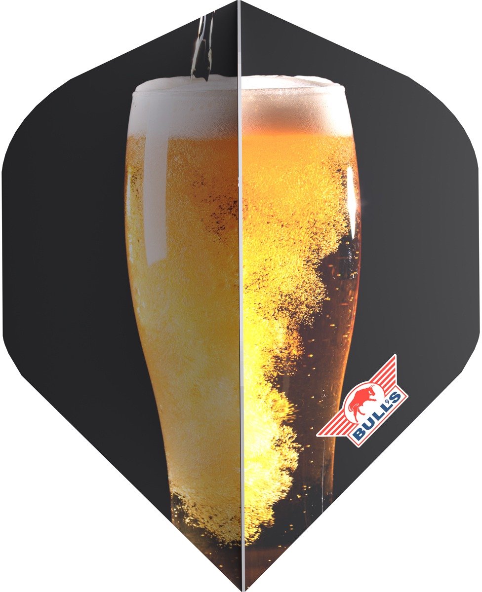Bull's Beer Glass NO2 - Dart Flights