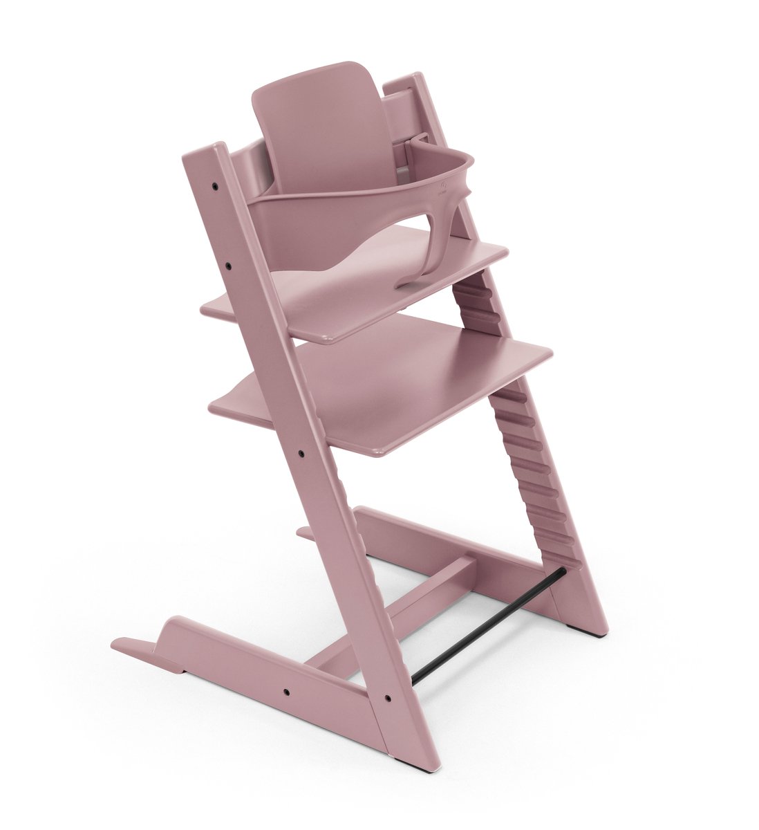 Stokke® Tripp Trapp® Bundle Stoel Heather Mauve | Babyset Heather Mauve | Tray Vanilla White