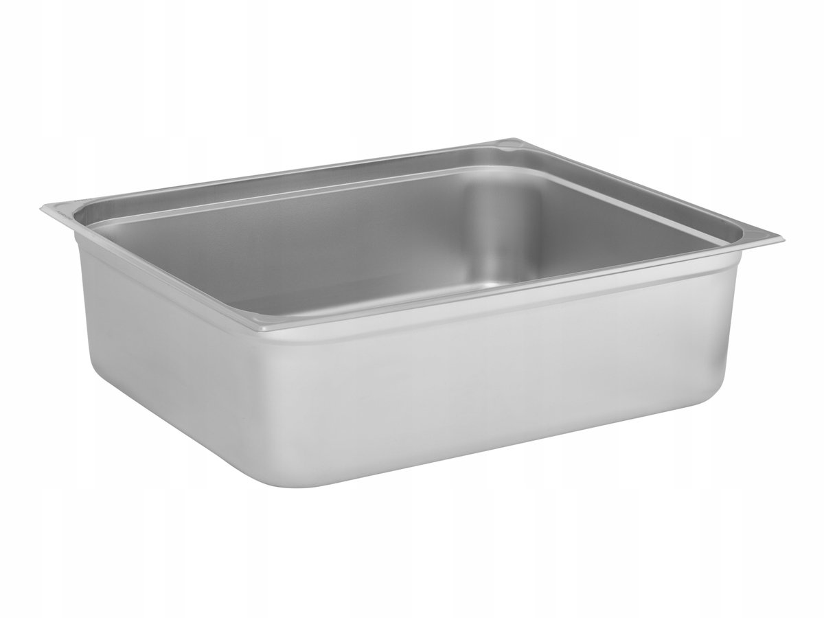 RVS Gastronorm Bak 2/1 200mm 57.5L - Hittebestendig & Stapelbaar