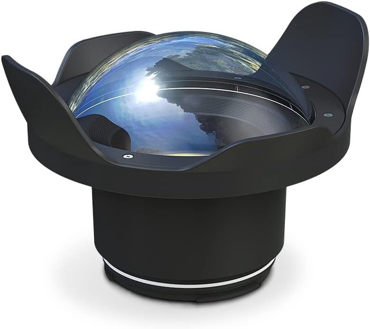 Wide Angle Onderwater Camera Lens - 40m Waterdichte Fisheye Lens voor Fotografie en Videografie