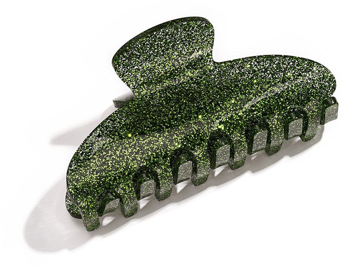 Haarclips met onregelmatige vorm, gemaakt van imitatieacetaat, dagelijkse accessoires - Groen