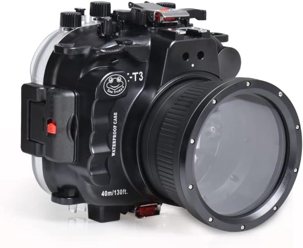 Onderwatercamera behuizing voor Fujifilm X-T3 - Duiken tot 40m, waterdicht, geschikt voor 16-50mm en 18-55mm lenzen