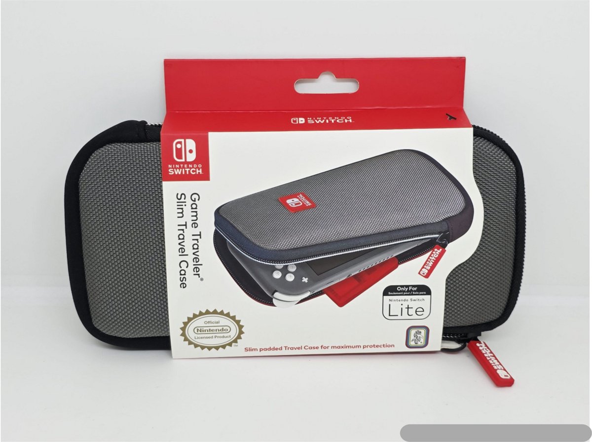 Game Traveler Nintendo Switch Lite Case Slim - Consolehoes - Grijs