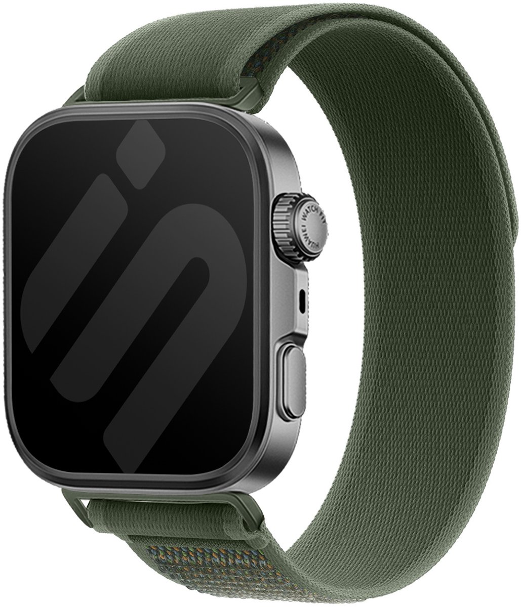 Strap-it Trail bandje Nylon geschikt voor Huawei Watch Fit 5 Pro / 5 / 4 Pro / 4 / 3 - Groen