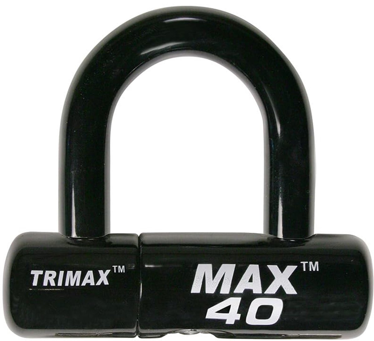 Motorfiets Disc U-Lock - MAX40BK Zwart - PVC Beugel - Veilig en robuust - ShopVlot