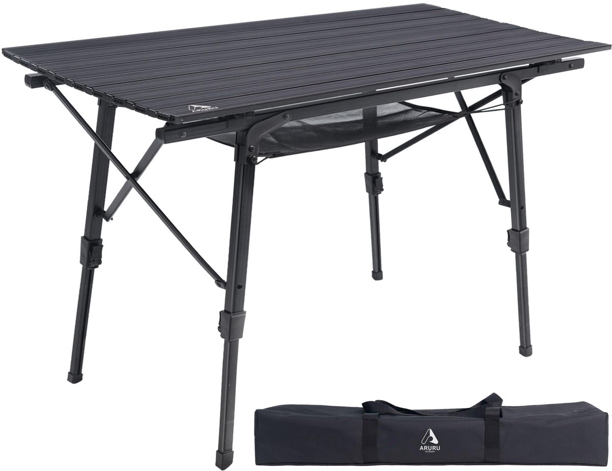 ARURU Vouwende het Kamperen Tafel, Draagbare Aluminium - ShopVlot