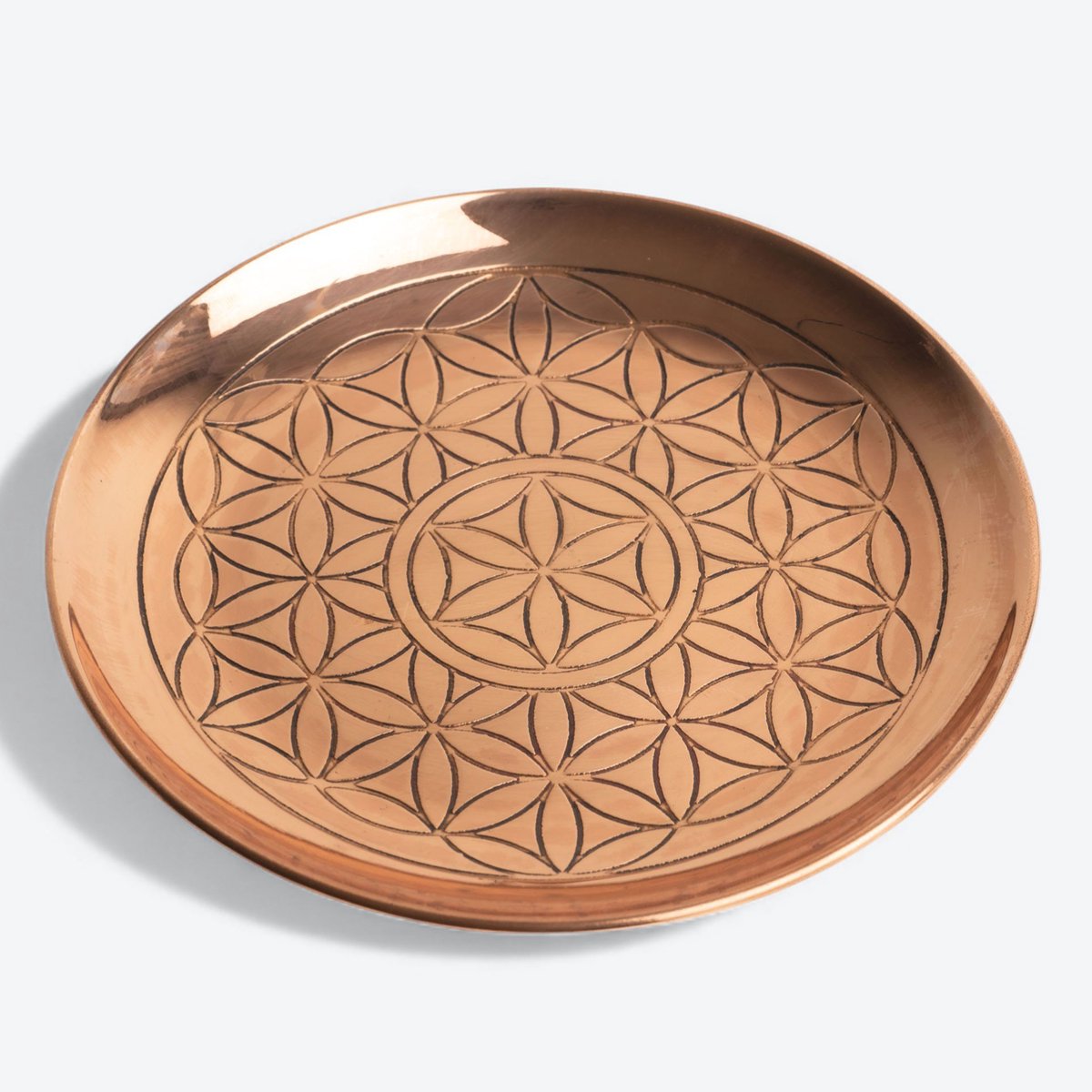 Koperen Schaaltje - Flower of life - 100% koper - 15cm - DEVA Loves