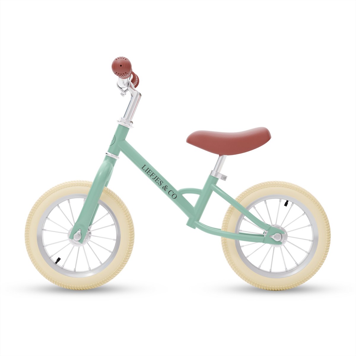 Liefjes & Co Loopfiets - 12 Inch - Saliegroen - 2-4 jaar