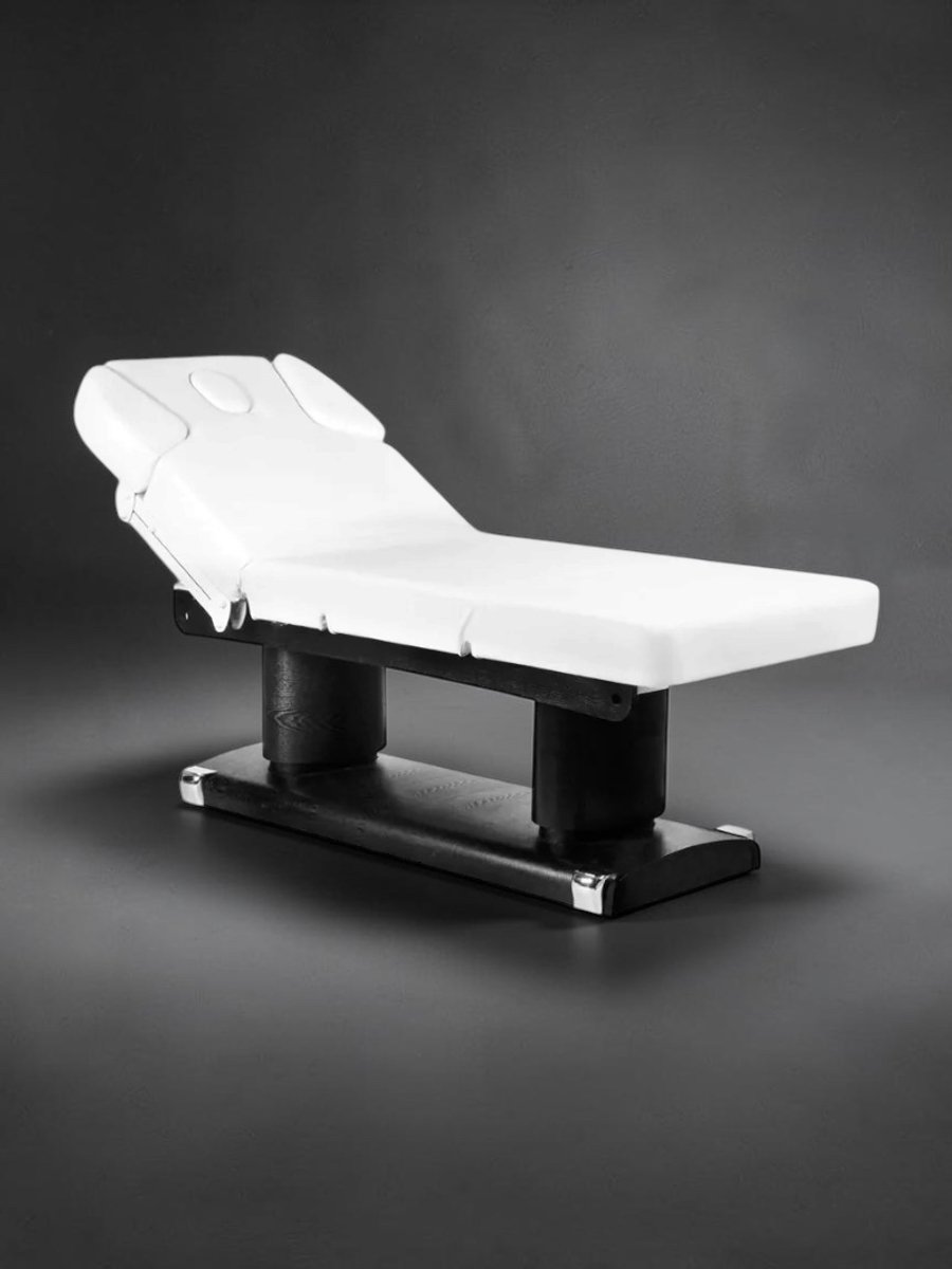Behandelbed SPA wit/zwart met 4 motoren -elektrische massagetafel -wimperstoel - verstelbaar -SPA