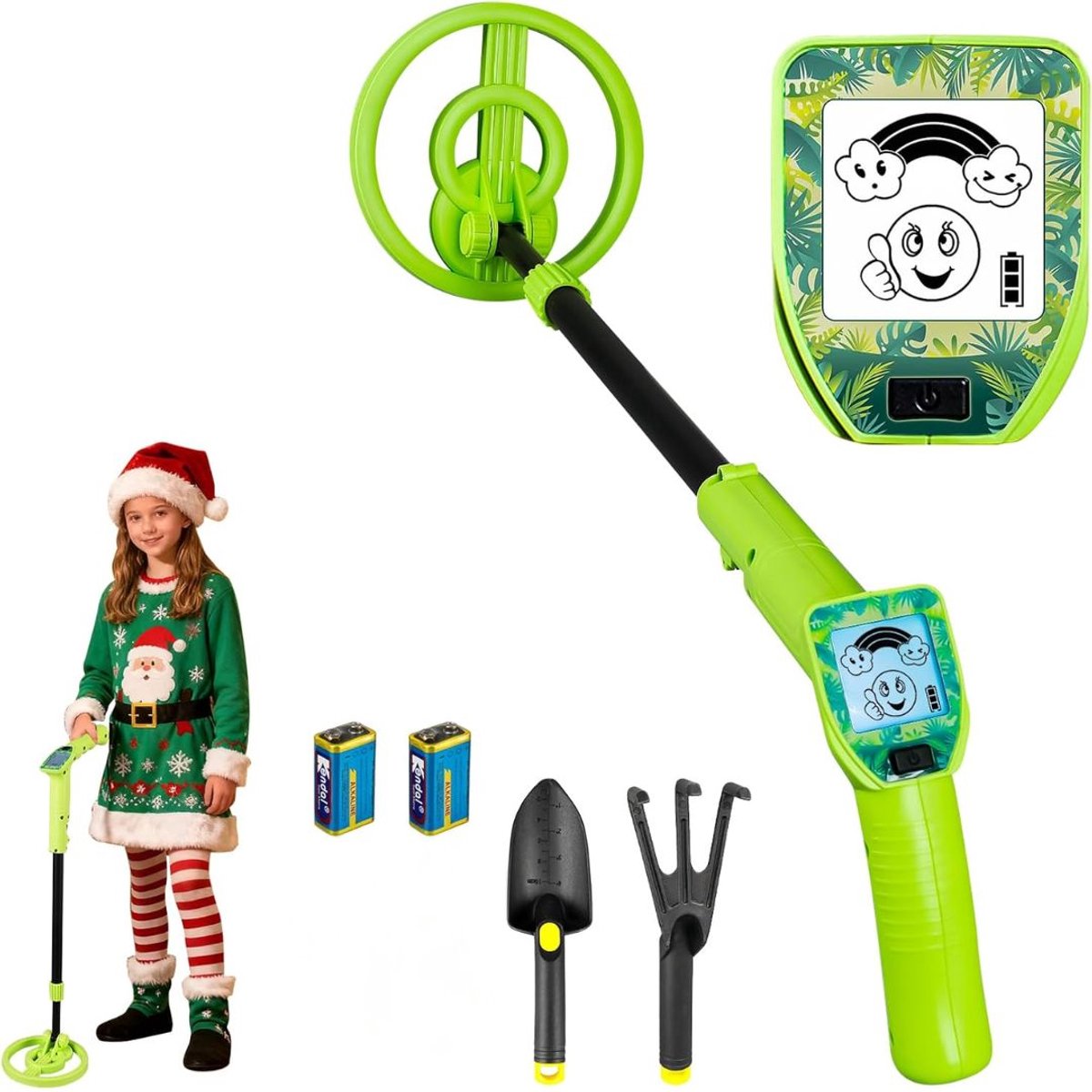 SP® Metaaldetecktor voor Kinderen - Metaaldetector - Waterdicht & Lichtgewicht - Groen - 30cm x 20cm x 10cm