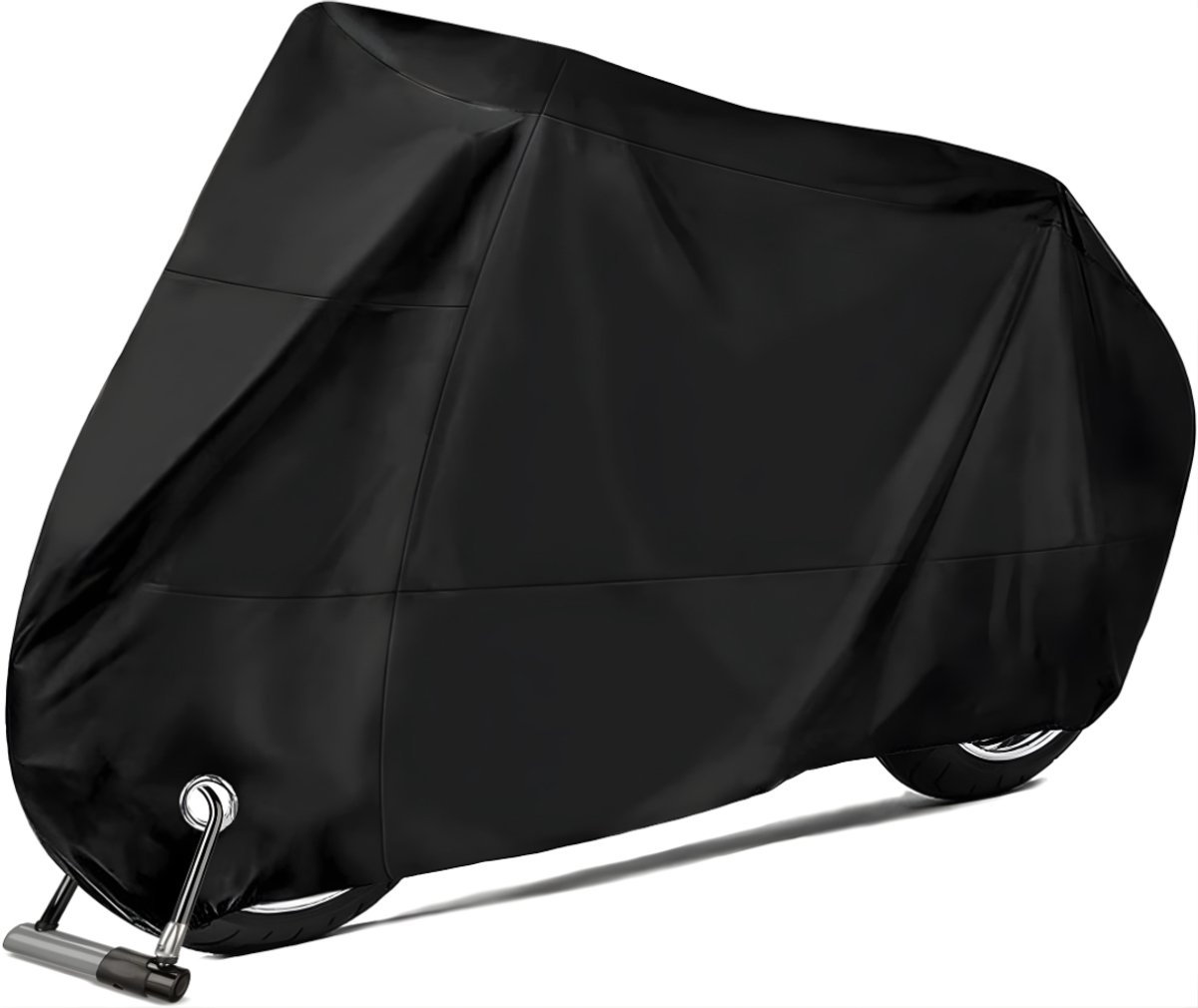 KIRA® Motorhoes - Universele Motorhoes - Premium Beschermhoes voor Motor & Scooter - Waterdicht & UV - Bestendig Zwart - 32cm x 22cm x 3cm
