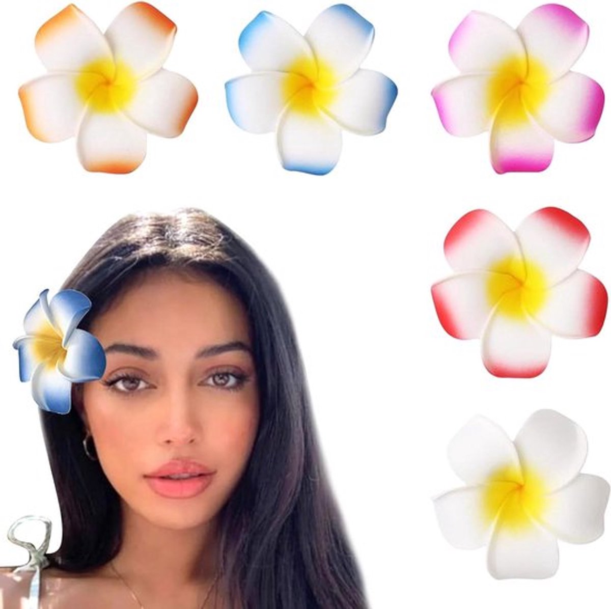 Hawaii-bloem haarspelden voor haaraccessoires vakantie strandfeest meisjes bruiloft.