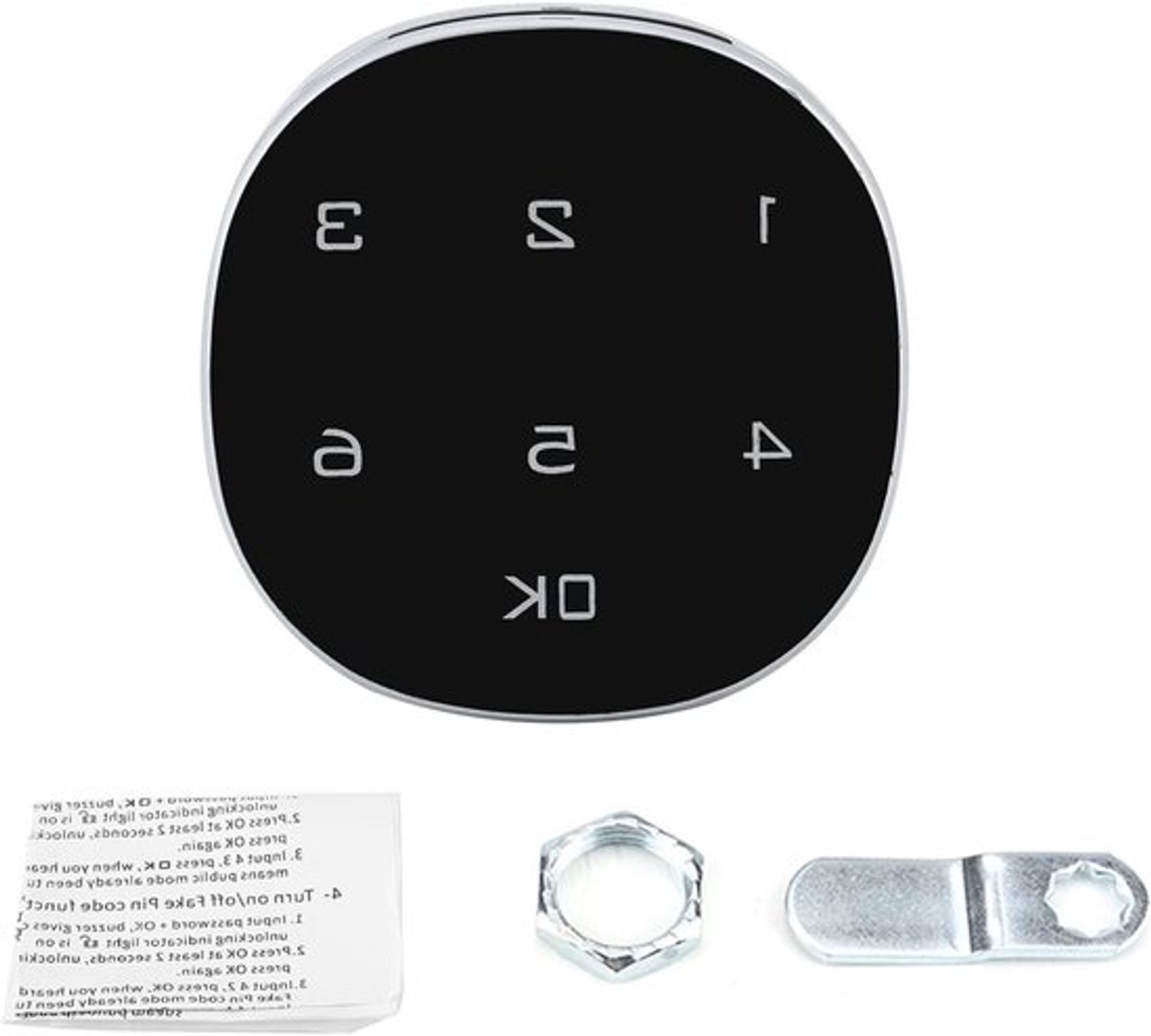 Digitale Code Kluis van Zinklegering, Handige Combinatieslot voor Kasten, Elektronische Wachtwoordkluis zonder Batterij, Compact en Veilig